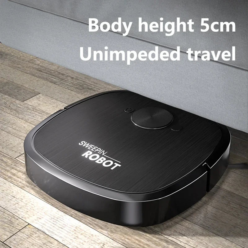 3-in-1 Robot Vacuum Cleaner — Sweep, Mop & Sterilize | USB Charging | Fully Automatic