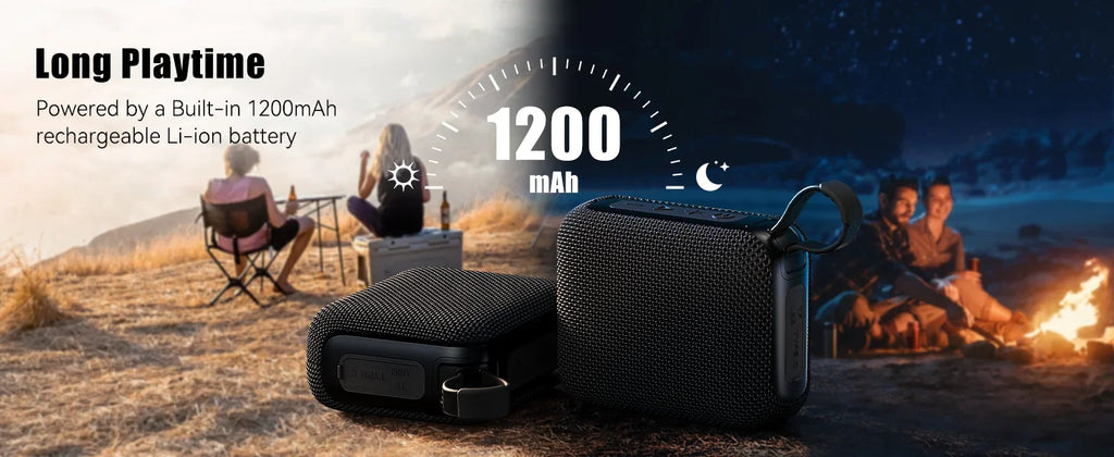 Bluetooth Speaker 10W — 30Hr Battery | IP7 Waterproof | TWS Outdoor & Shower Speaker