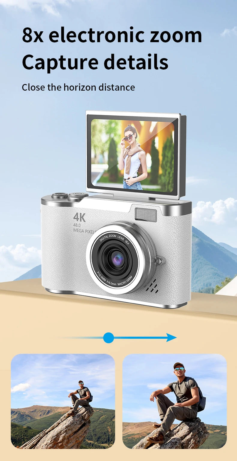 48MP Compact Digital Camera | LK003 & LK007 Models | Great for Kids, Teens & Beginners