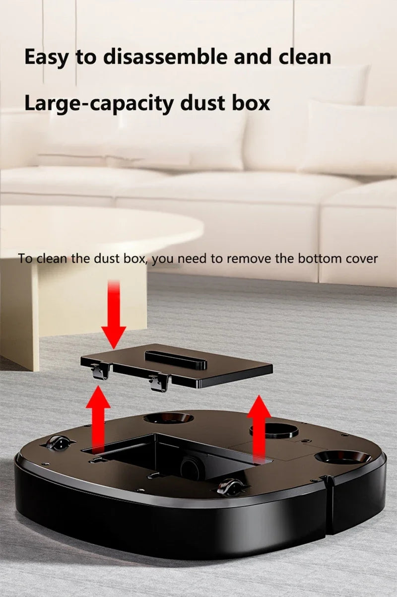 3-in-1 Robot Vacuum Cleaner — Sweep, Mop & Sterilize | USB Charging | Fully Automatic