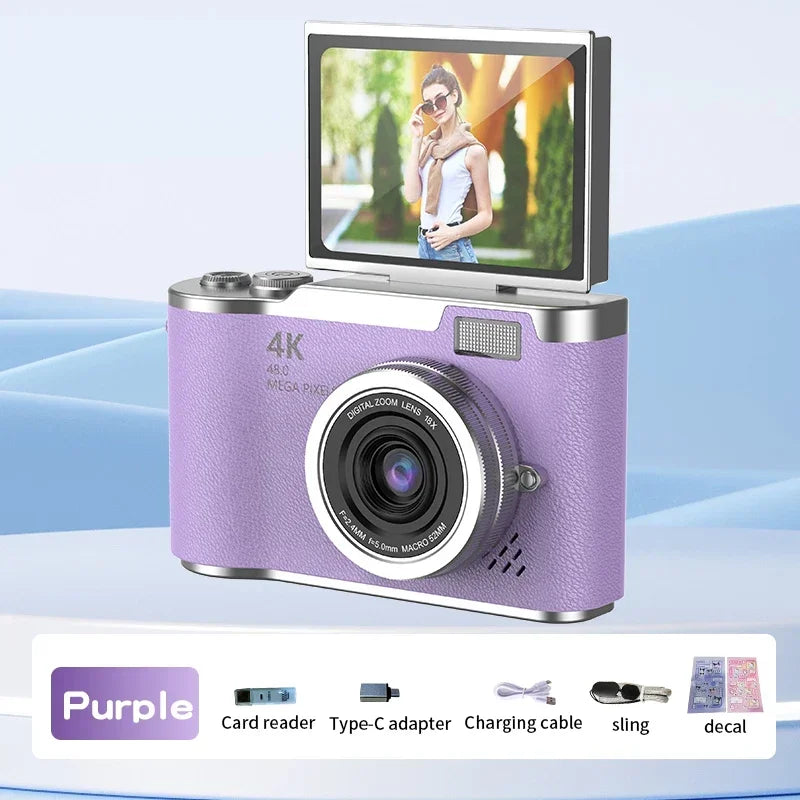 48MP Compact Digital Camera | LK003 & LK007 Models | Great for Kids, Teens & Beginners