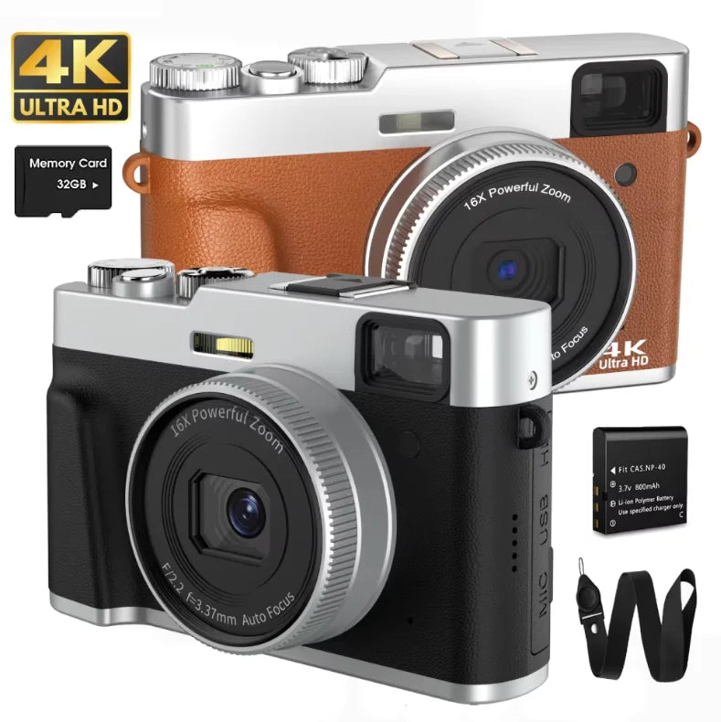 48MP Compact Digital Camera | LK003 & LK007 Models | Great for Kids, Teens & Beginners