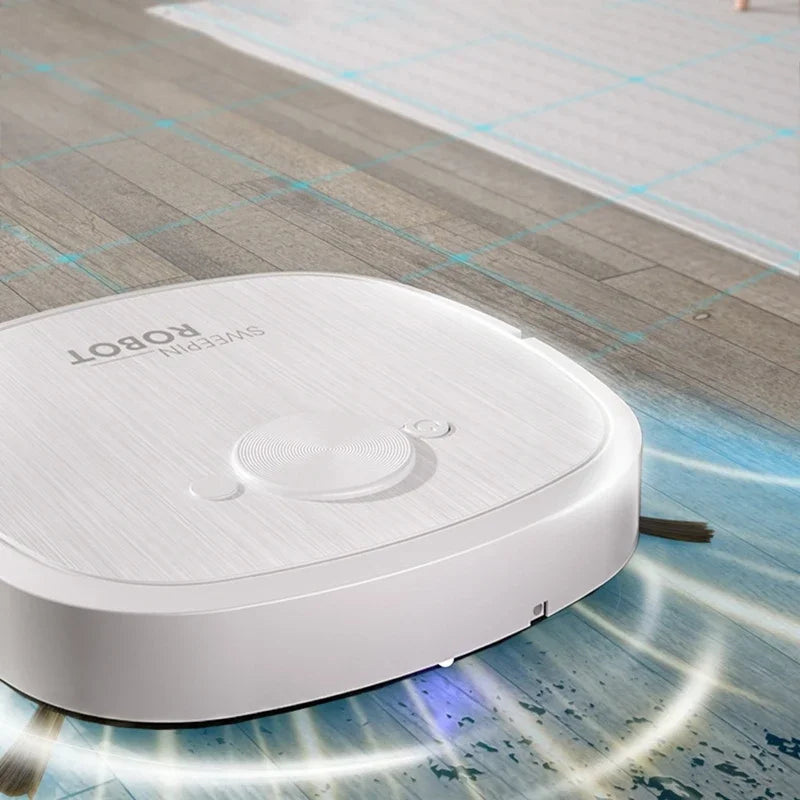 3-in-1 Robot Vacuum Cleaner — Sweep, Mop & Sterilize | USB Charging | Fully Automatic