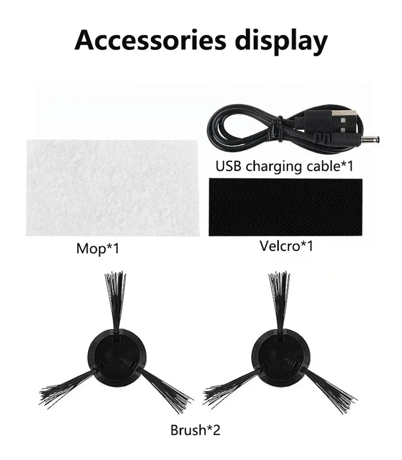 3-in-1 Robot Vacuum Cleaner — Sweep, Mop & Sterilize | USB Charging | Fully Automatic