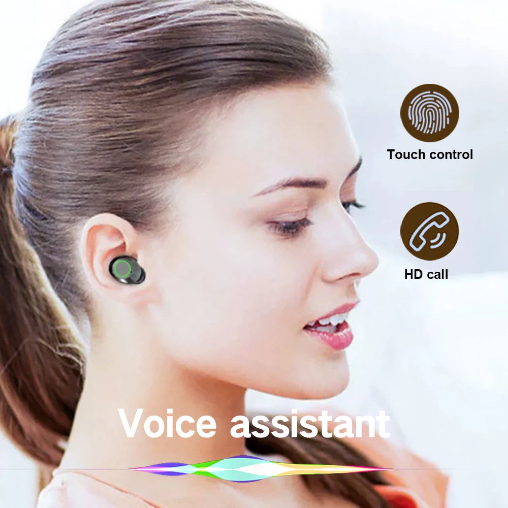 TWS Wireless Earbuds — Bluetooth 5.3 | HiFi Sound | Sport & Gaming | Siri & Google Assistant