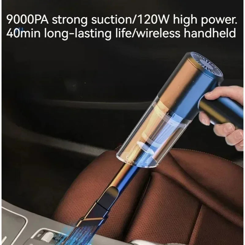 Mini Cordless Vacuum Cleaner — 2000Pa Strong Suction | Rechargeable | Car, Keyboard & Home