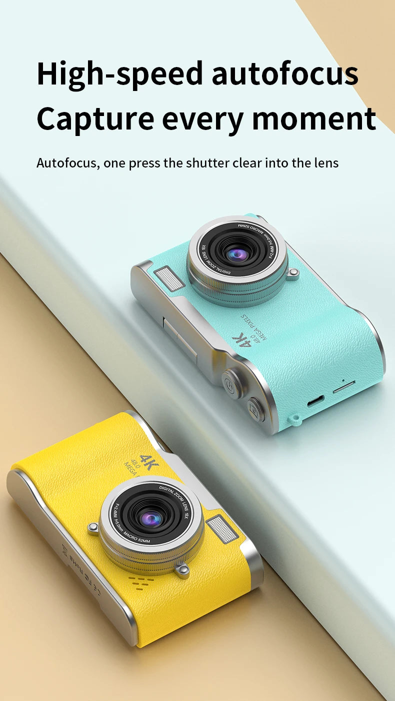 48MP Compact Digital Camera | LK003 & LK007 Models | Great for Kids, Teens & Beginners