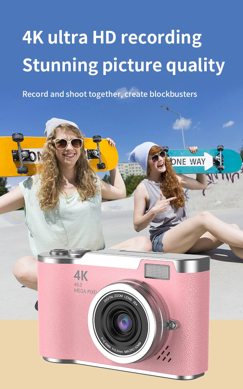 48MP Compact Digital Camera | LK003 & LK007 Models | Great for Kids, Teens & Beginners