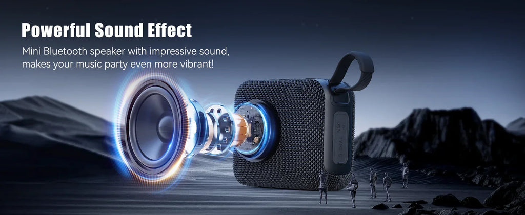 Bluetooth Speaker 10W — 30Hr Battery | IP7 Waterproof | TWS Outdoor & Shower Speaker