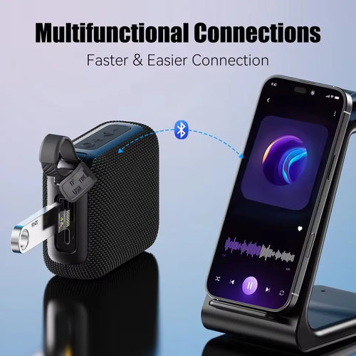 Bluetooth Speaker 10W — 30Hr Battery | IP7 Waterproof | TWS Outdoor & Shower Speaker