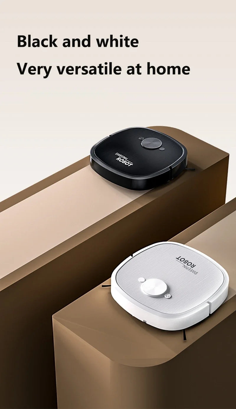 3-in-1 Robot Vacuum Cleaner — Sweep, Mop & Sterilize | USB Charging | Fully Automatic