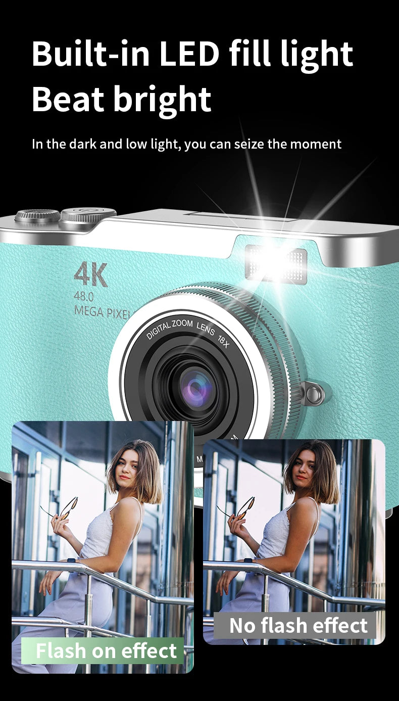 48MP Compact Digital Camera | LK003 & LK007 Models | Great for Kids, Teens & Beginners