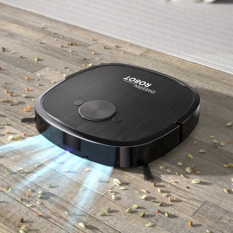3-in-1 Robot Vacuum Cleaner — Sweep, Mop & Sterilize | USB Charging | Fully Automatic