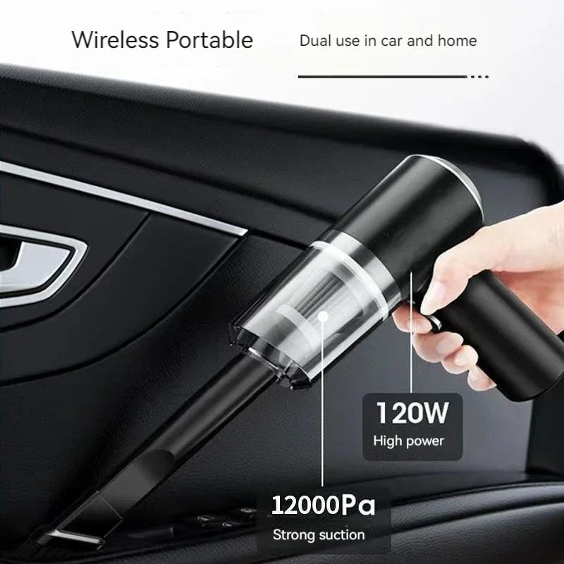 Mini Cordless Vacuum Cleaner — 2000Pa Strong Suction | Rechargeable | Car, Keyboard & Home