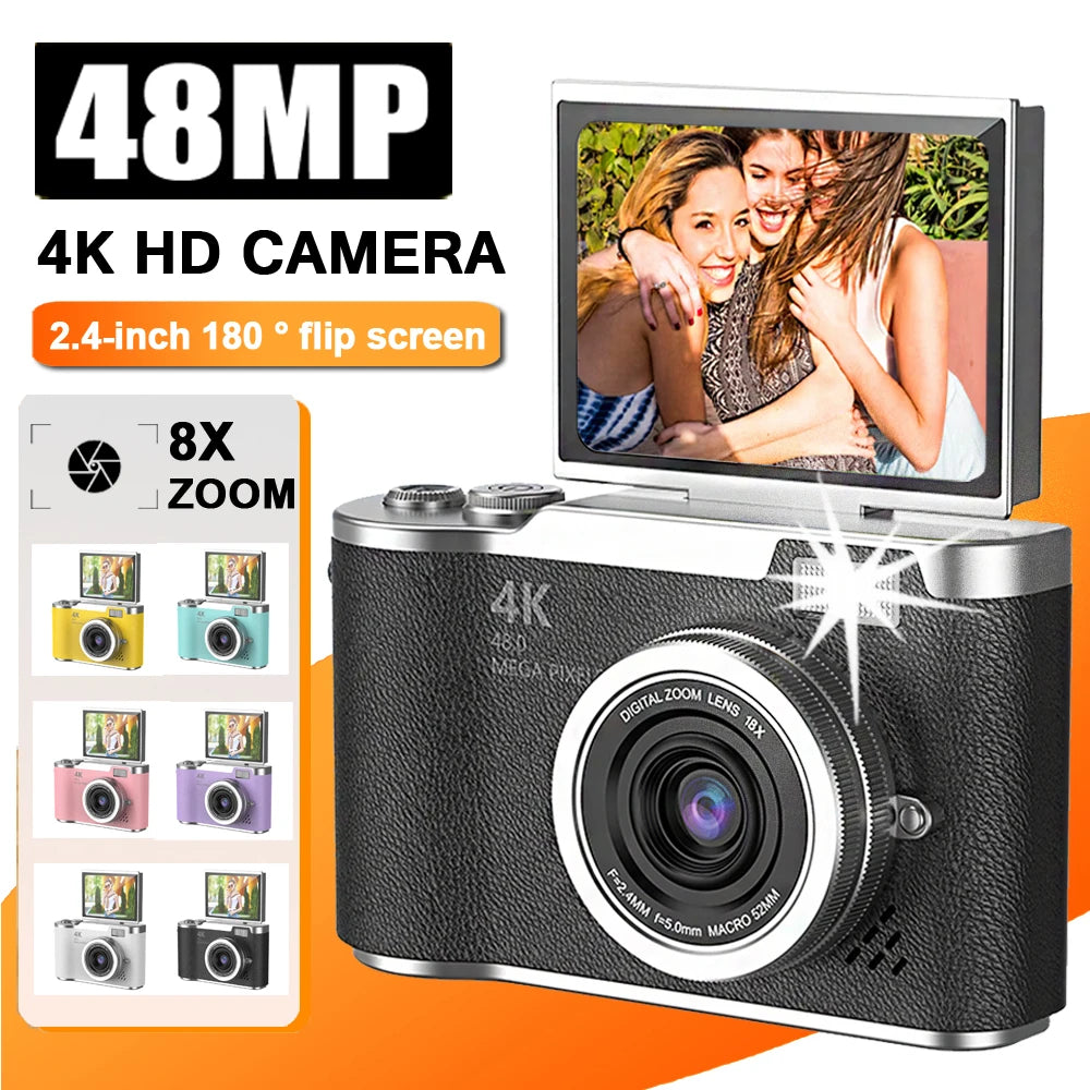 48MP Compact Digital Camera | LK003 & LK007 Models | Great for Kids, Teens & Beginners